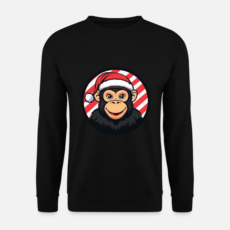 Monkey Christmas X-Mas - Unisex Sweatshirt - black