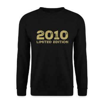 Birthday Gift Born In 2010 Vintage 2010 - Unisex Sweatshirt - black - Front - Alina (178cm) & Michal (187cm)