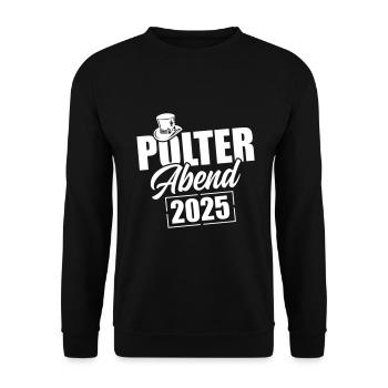 Polterabend 2025 - Unisex Pullover - Schwarz - Vorne - Alina (178cm) & Michal (187cm)