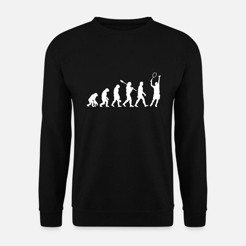 Evolution des Tennissports - Unisex Pullover - Schwarz