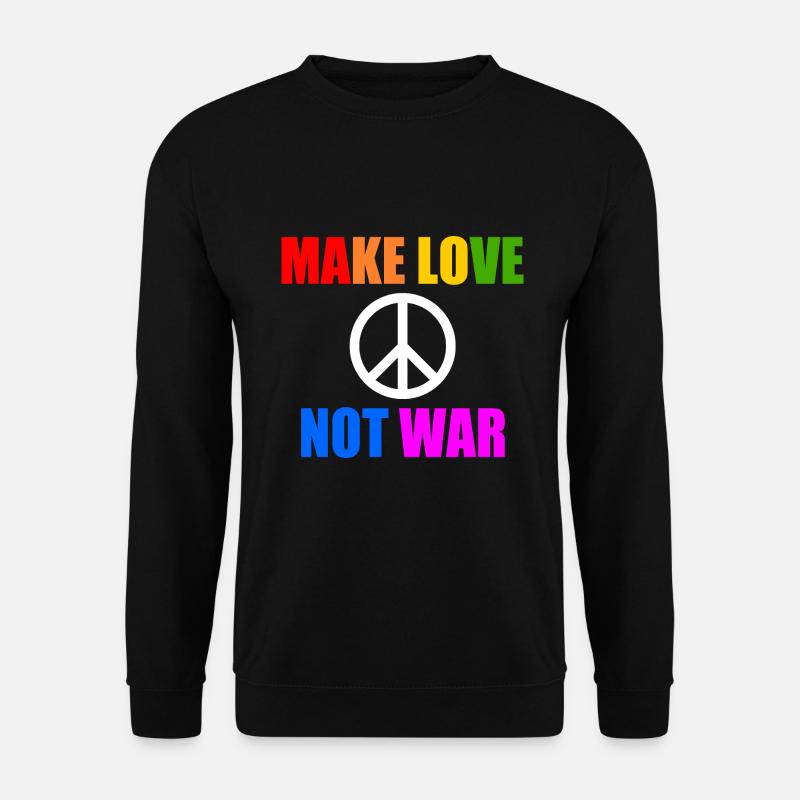 Make love not war - Unisex Sweatshirt - black