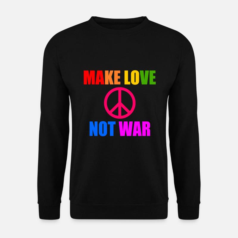 Make love not war - Unisex Sweatshirt - black