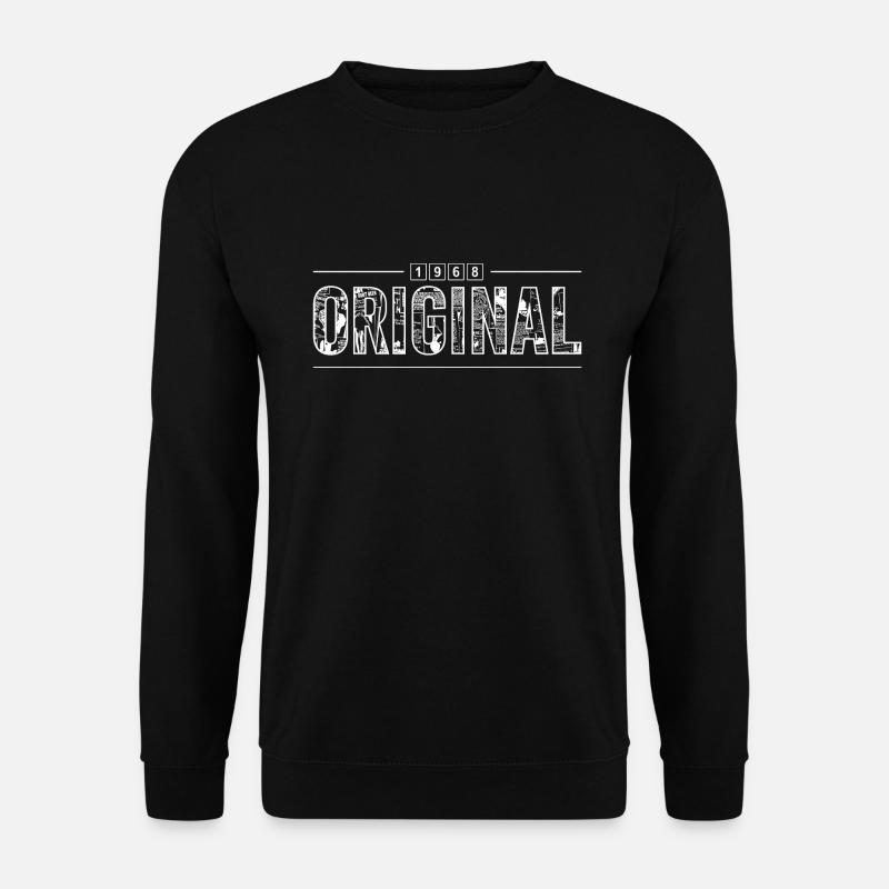 Original 1968 Retro 1968 Jubiläumsgeschenk - Unisex Pullover - Schwarz