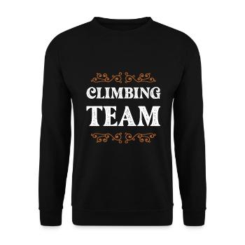 Climbing Crew - Unisex Sweatshirt - black - Front - Alina (178cm) & Michal (187cm)