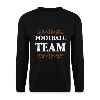 Équipe de football - Sweat-shirt Unisexe - noir - Devant - Alina (178cm) & Michal (187cm)