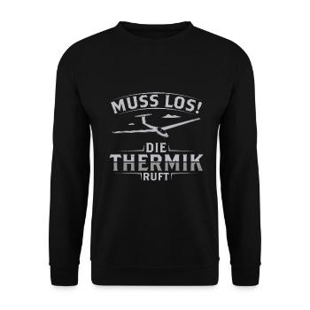 Thermik - Unisex Pullover - Schwarz - Vorne - Alina (178cm) & Michal (187cm)