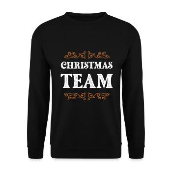 Équipage de Noël - Sweat-shirt Unisexe - noir - Devant - Alina (178cm) & Michal (187cm)