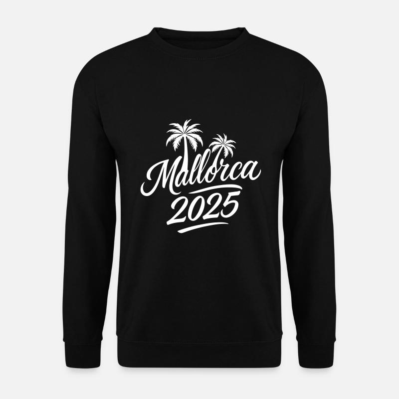 Mallorca 2025 Palmen - Unisex Pullover - Schwarz