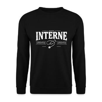 internal - Unisex Sweatshirt - black - Front - Alina (178cm) & Michal (187cm)