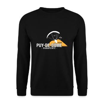 Parapente parapentiste puy de dôme spot parapente - Sweat-shirt Unisexe - noir - Devant - Alina (178cm) & Michal (187cm)