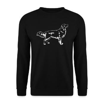 NOVA SCOTIA DUCK TOLLING RETRIEVER stand - Unisex Sweatshirt - black - Front - Alina (178cm) & Michal (187cm)