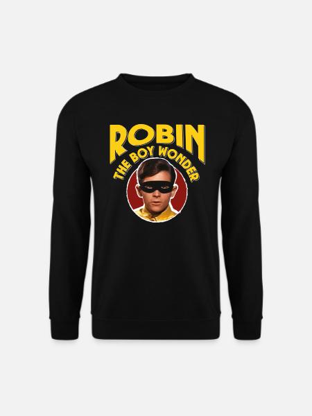 DC Comics Batman Robin Retro Schauspieler - Unisex Pullover - Schwarz