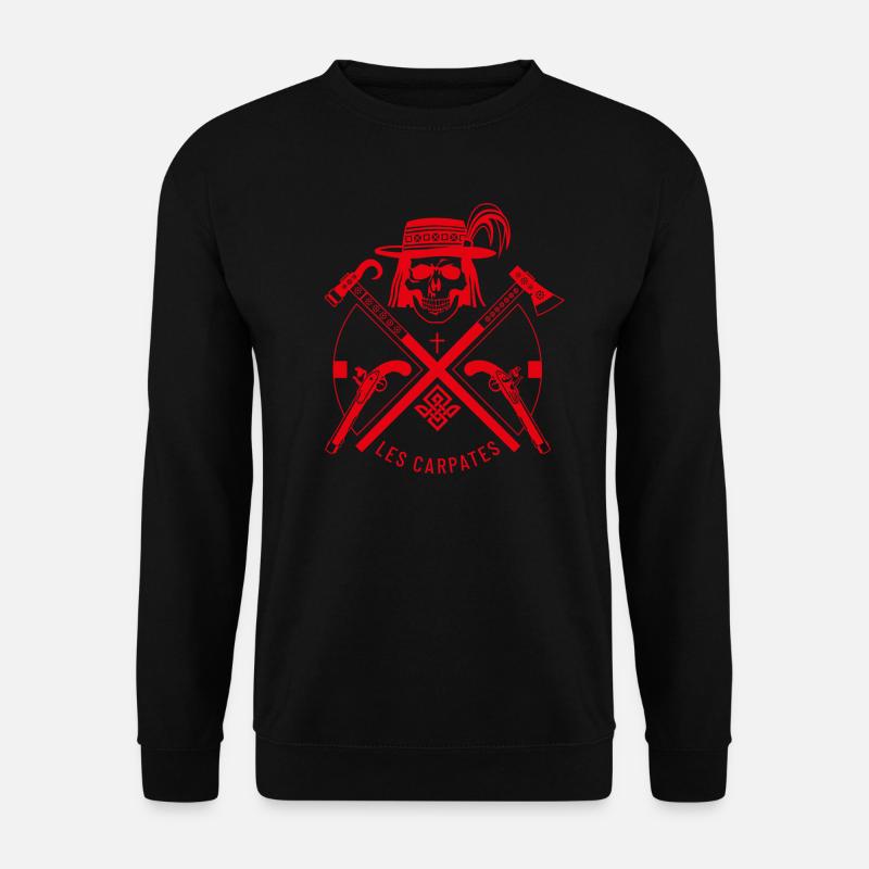 Carpathians - Les Carpates. red - Unisex Sweatshirt - black