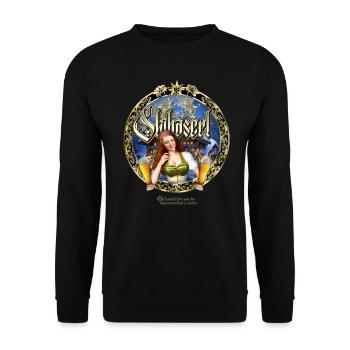 Skihaserl - Unisex Pullover - Schwarz - Vorne - Alina (178cm) & Michal (187cm)