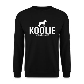 Koolie quoi d’autre Chiens Dire Wilsigns - Sweat-shirt Unisexe - noir - Devant - Alina (178cm) & Michal (187cm)