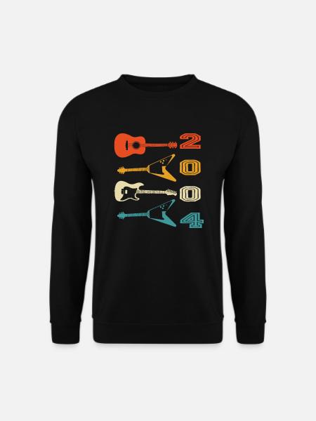 2004 Vintage Born Guitarist Guitar Birthday - Unisex Sweatshirt - black