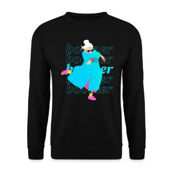 boomer femme hip-hop - Sweat-shirt Unisexe - noir - Devant - Alina (178cm) & Michal (187cm)