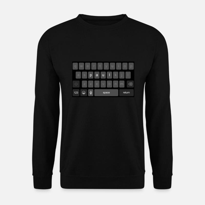 Keyboard name Paul - Unisex Sweatshirt - black