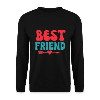 Meilleur ami - Sweat-shirt Unisexe - noir - Devant - Alina (178cm) & Michal (187cm)