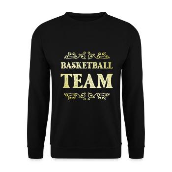 Équipe de basket-ball - Sweat-shirt Unisexe - noir - Devant - Alina (178cm) & Michal (187cm)