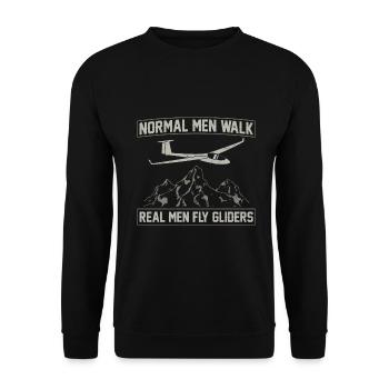 Gliding - Unisex Sweatshirt - black - Front - Alina (178cm) & Michal (187cm)