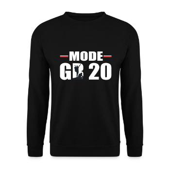 Hiking Mode GR 20 corsica hiking - Unisex Sweatshirt - black - Front - Alina (178cm) & Michal (187cm)