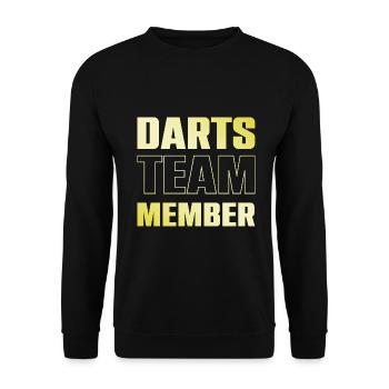 Darts Team - Unisex Pullover - Schwarz - Vorne - Alina (178cm) & Michal (187cm)