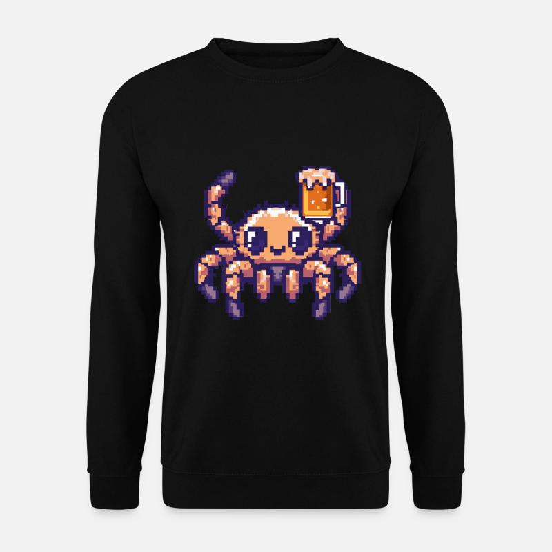 Tarantula Pixel Beer - Unisex Sweatshirt - black