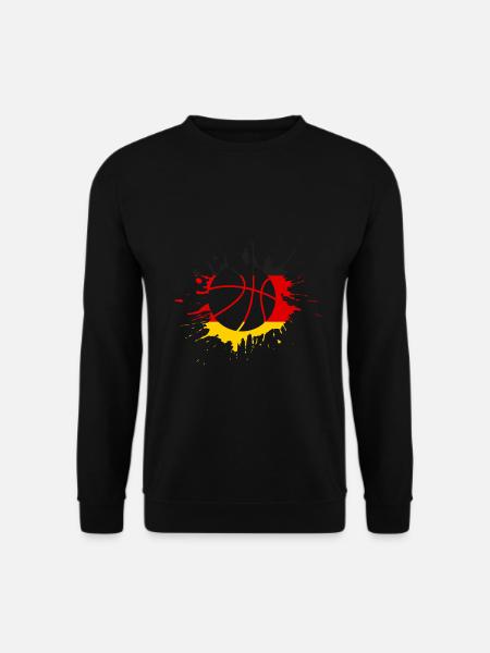 Basketball Trikot Deutschland Fahne - Unisex Pullover - Schwarz