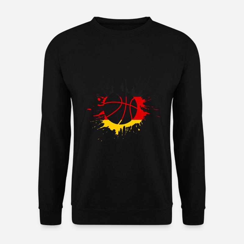 Basketball Trikot Deutschland Fahne - Unisex Pullover - Schwarz