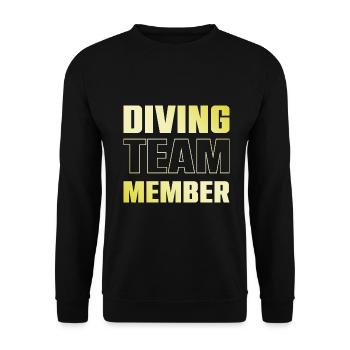 Diving Team - Unisex Sweatshirt - black - Front - Alina (178cm) & Michal (187cm)