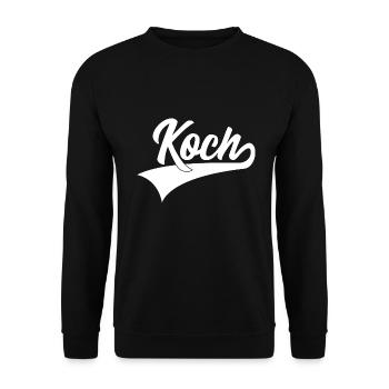 KOCH CHEFKOCH KOCHEN - Unisex Pullover - Schwarz - Vorne - Alina (178cm) & Michal (187cm)