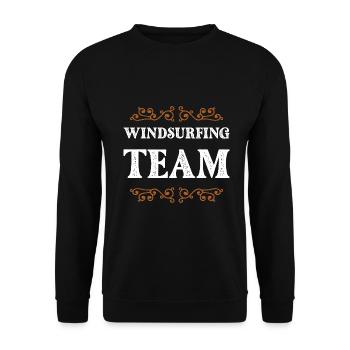 Équipe de planche à voile - Sweat-shirt Unisexe - noir - Devant - Alina (178cm) & Michal (187cm)