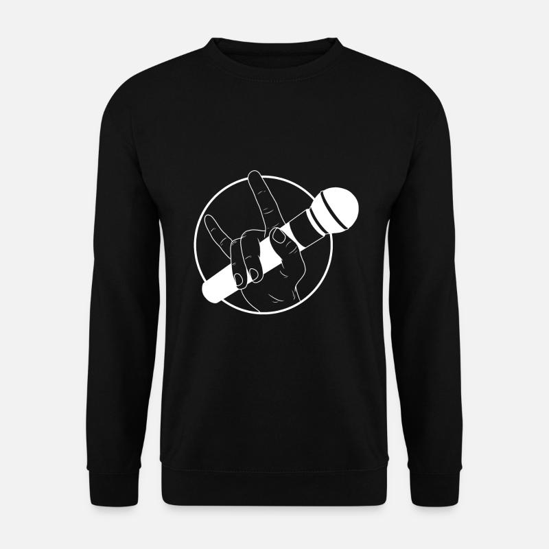 Mikrofon - Unisex Pullover - Schwarz