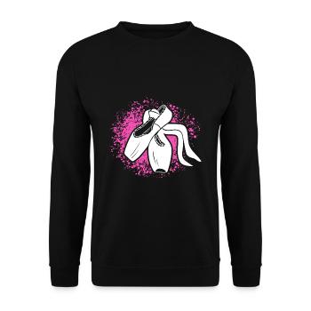 Tanzen Mädchen Ballerina Schuhe - Unisex Pullover - Schwarz - Vorne - Alina (178cm) & Michal (187cm)
