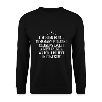 Hexen - Unisex Pullover - Schwarz - Vorne - Alina (178cm) & Michal (187cm)