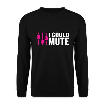DJ Music Audio Mixer Analog Audio Mixer Disco - Unisex Sweatshirt - black - Front - Alina (178cm) & Michal (187cm)