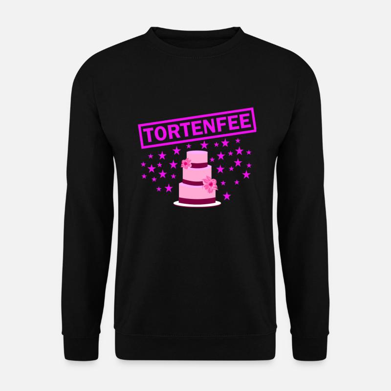 Tortenfee pink - Unisex Pullover - Schwarz