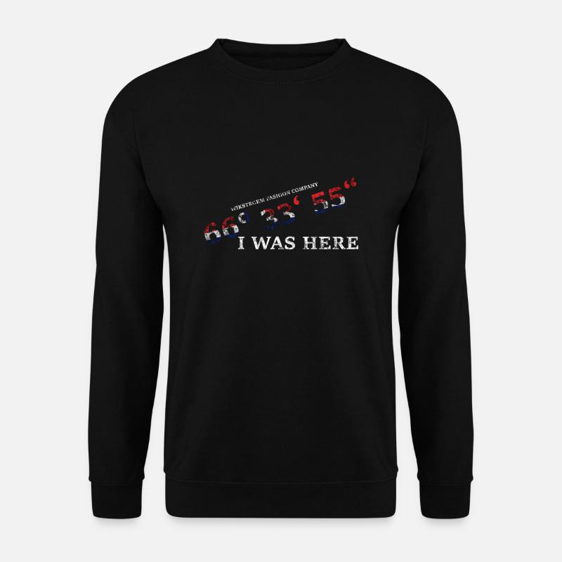 Wikstroem Norway Coordinates Arctic Circle - Unisex Sweatshirt - black