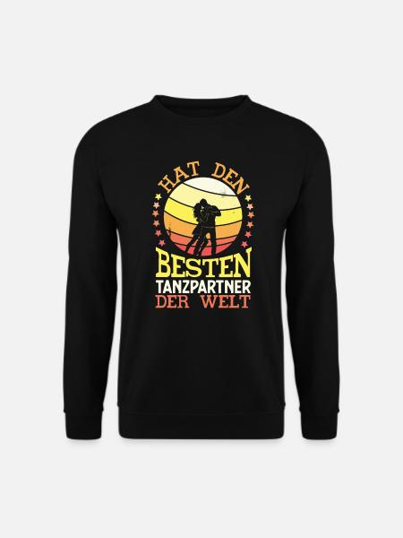 Tanzpartner Paar Design Motiv Lustige Sprüche Gesc - Unisex Pullover - Schwarz