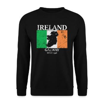 Ireland Galway Europe - Unisex Sweatshirt - black - Front - Alina (178cm) & Michal (187cm)