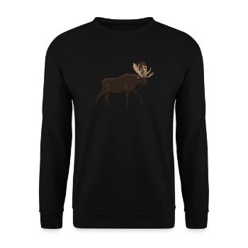 Norway troll elk myths expedition Oslo holidays - Unisex Sweatshirt - black - Front - Alina (178cm) & Michal (187cm)