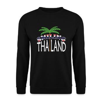 Smiling Thailand - Sweat-shirt Unisexe - noir - Devant - Alina (178cm) & Michal (187cm)