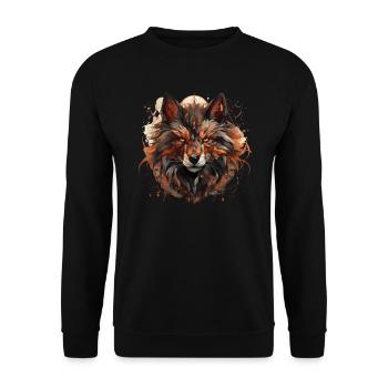 Dog Wolf Werewolf Cerberus Hellhound myth - Unisex Sweatshirt - black - Front - Alina (178cm) & Michal (187cm)