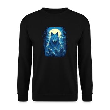 Mythe du chien-loup-garou, Cerberus, Hellhound - Sweat-shirt Unisexe - noir - Devant - Alina (178cm) & Michal (187cm)