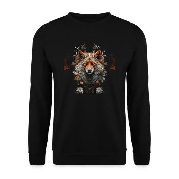 Dog Wolf Werewolf Cerberus Hellhound myth - Unisex Sweatshirt - black - Front - Alina (178cm) & Michal (187cm)