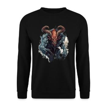 Monster Monster Demon Devil Vampire Guhl Zombie - Sweat-shirt Unisexe - noir - Devant - Alina (178cm) & Michal (187cm)