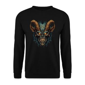 Monster Monster Demon Devil Vampire Guhl Zombie - Unisex Sweatshirt - black - Front - Alina (178cm) & Michal (187cm)