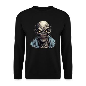 Monster Monster Demon Devil Vampire Guhl Zombie - Unisex Sweatshirt - black - Front - Alina (178cm) & Michal (187cm)