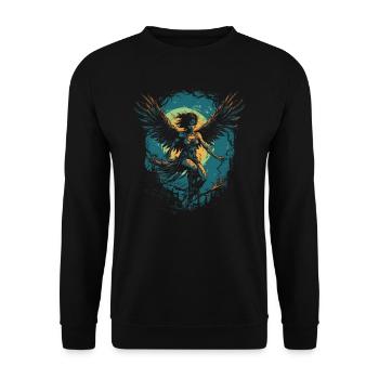 Monster Monster Demon Devil Vampire Guhl Zombie - Unisex Sweatshirt - black - Front - Alina (178cm) & Michal (187cm)